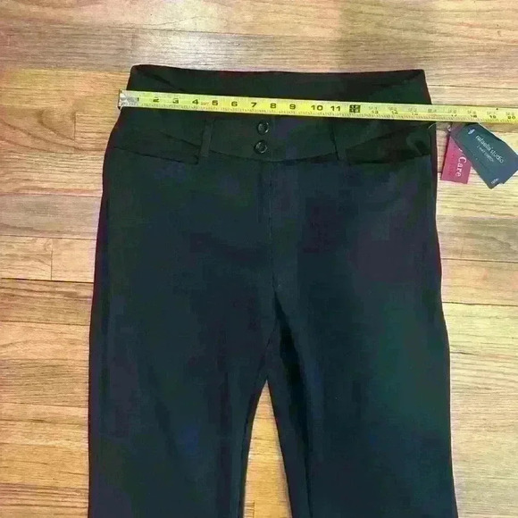 NWT Black Knit Wide Leg Pants Curvy Fit - Picture 3 of 8